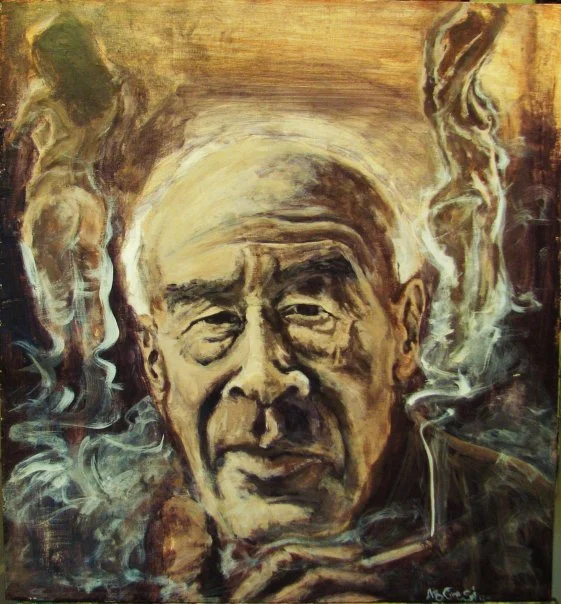 Henry Miller. 2009. Acrylic on wood. 