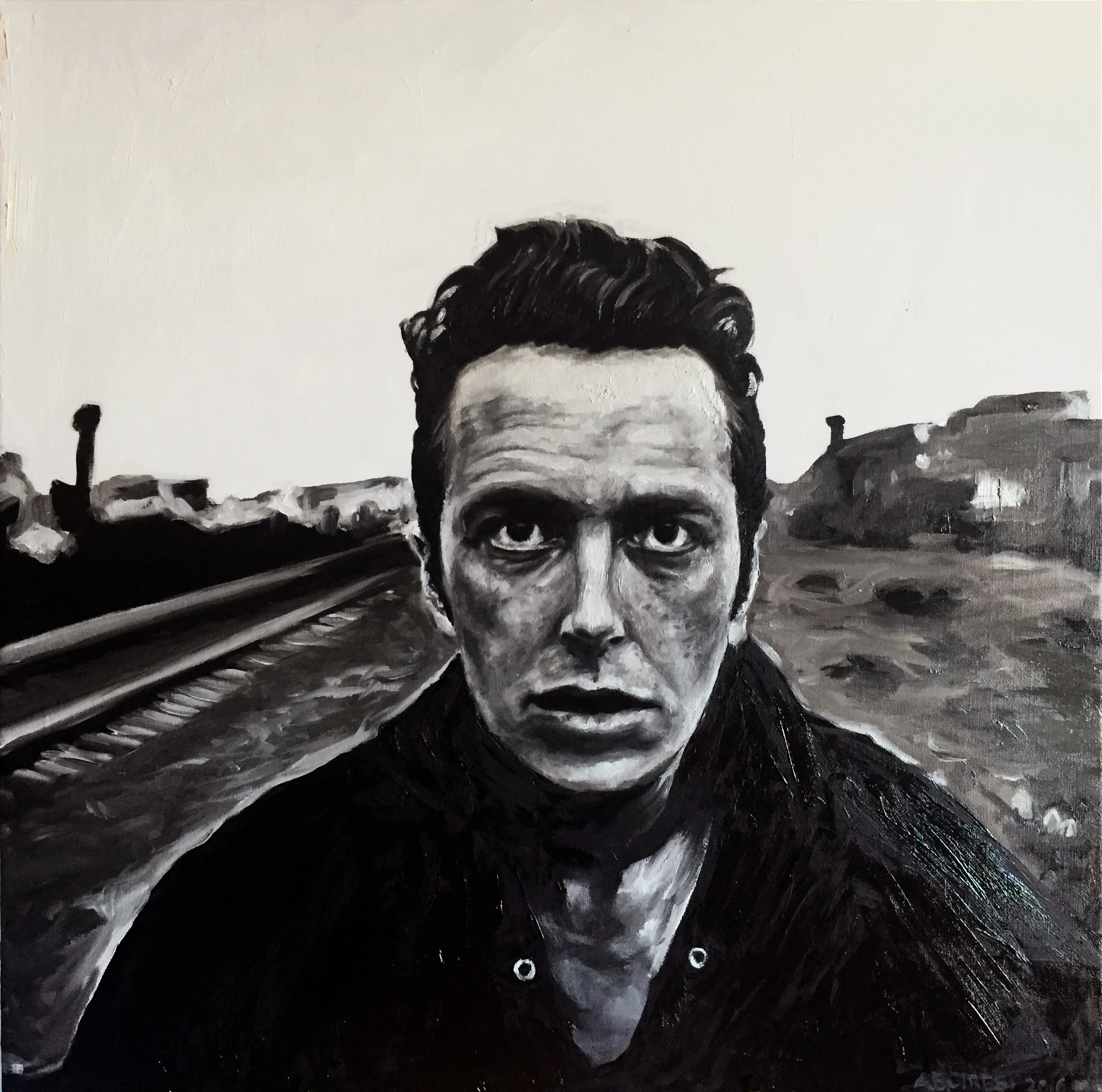 Joe Strummer. Oil on canvas. 2016. 