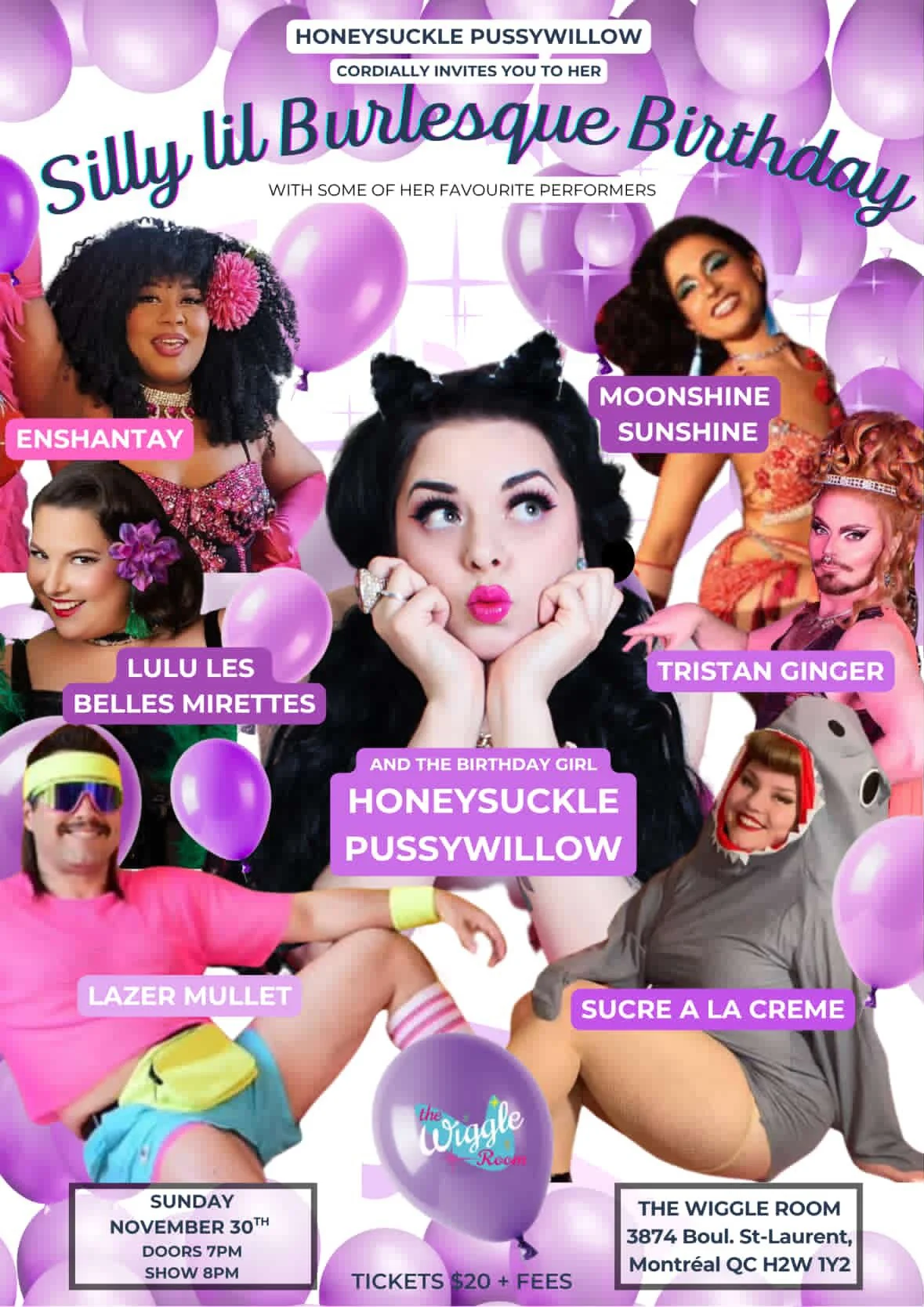 Honeysuckle Pussywillow's Burlesque Birthday!