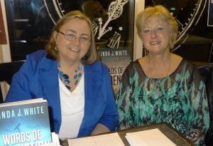 Linda and her “muse” for “Words of Conviction,” Sharon Smith.