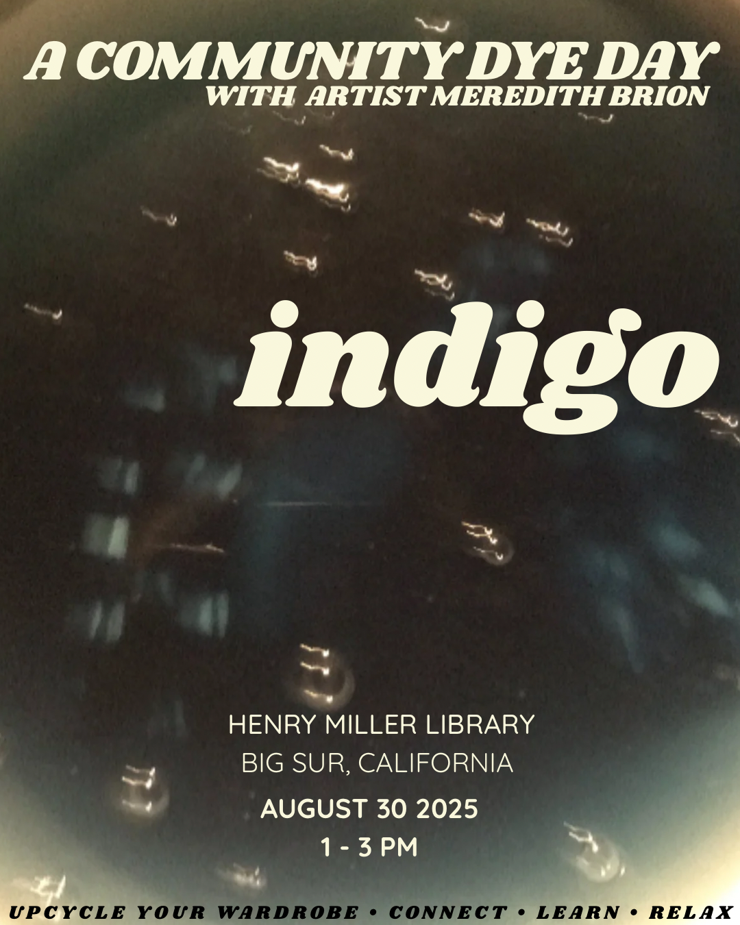 Indigo Community Dye Day at Henry Miller Library