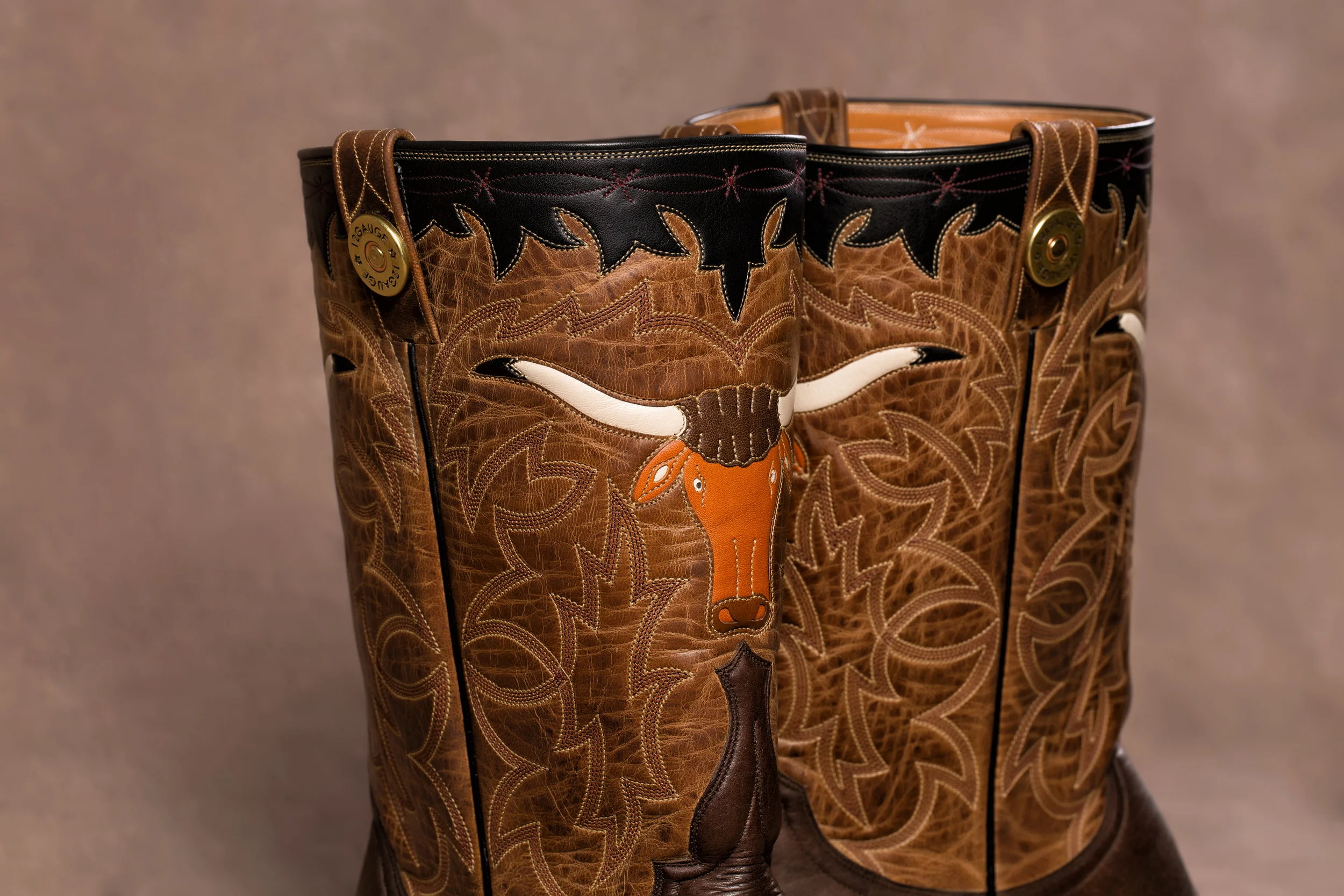 Inlay Longhorn on Mad Dog Goat