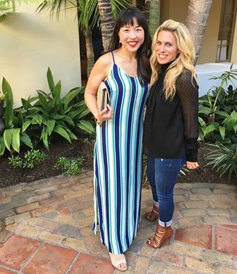 With my lovely pal Audrey McClelland. Selected by Doreen Dove at Lord & Taylor Burlington: Design Lab dress, Steve Madden shoes. (Pre-owned: Live Fashionable necklace, Alex + Ani bracelets, Banana Republic clutch)