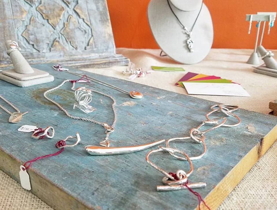 I also bought some earrings at Sheila Corkery’s open studios showing -- with my hard earned money!