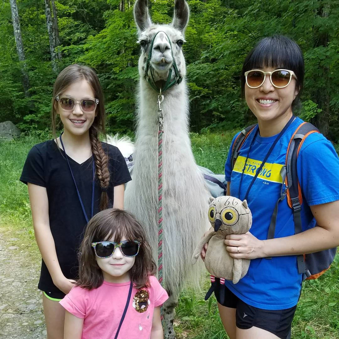 With Riley, the most photogenic llama in the history of the universe