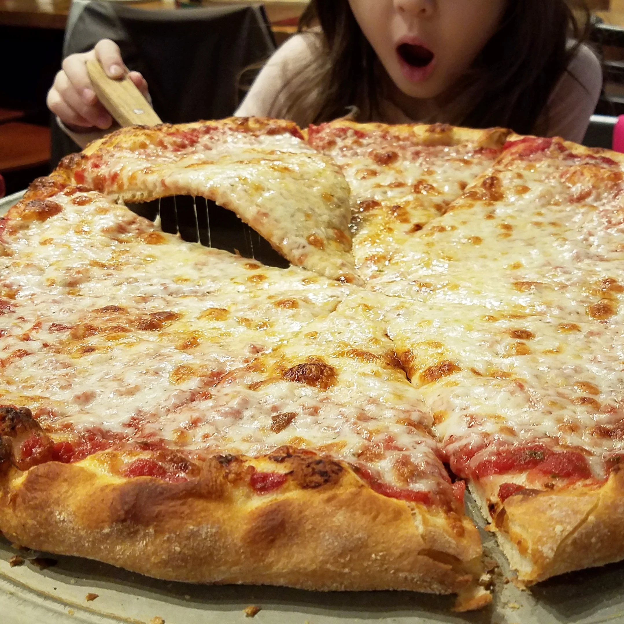 Violet has all the feelings about Village Pie