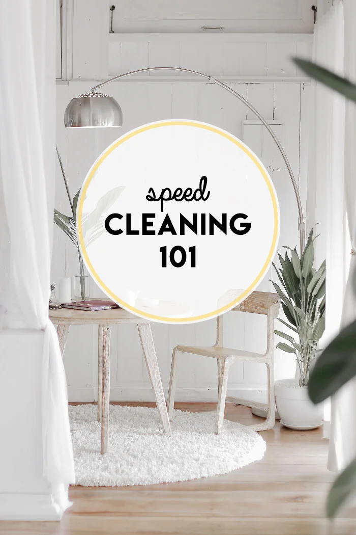 Cleaning your home doesn't have to be super involved or time consuming. Use these speed cleaning 101 tips to get the job done!