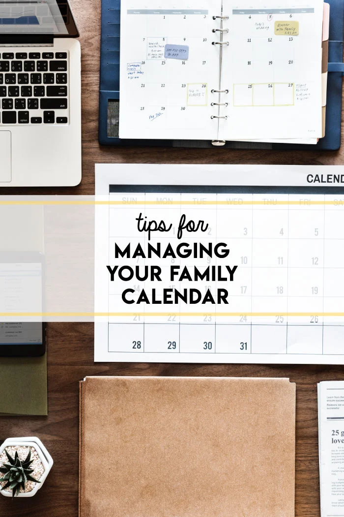 Managing a family calendar can sometimes feel like a giant, frustrating game of Tetris. These simple tips for managing your family calendar will help you move forward!