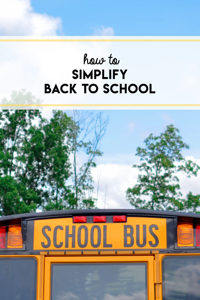 Edit Your Life podcast co-hosts Christine Koh + Asha Dornfest share tips for how to simplify back to school.