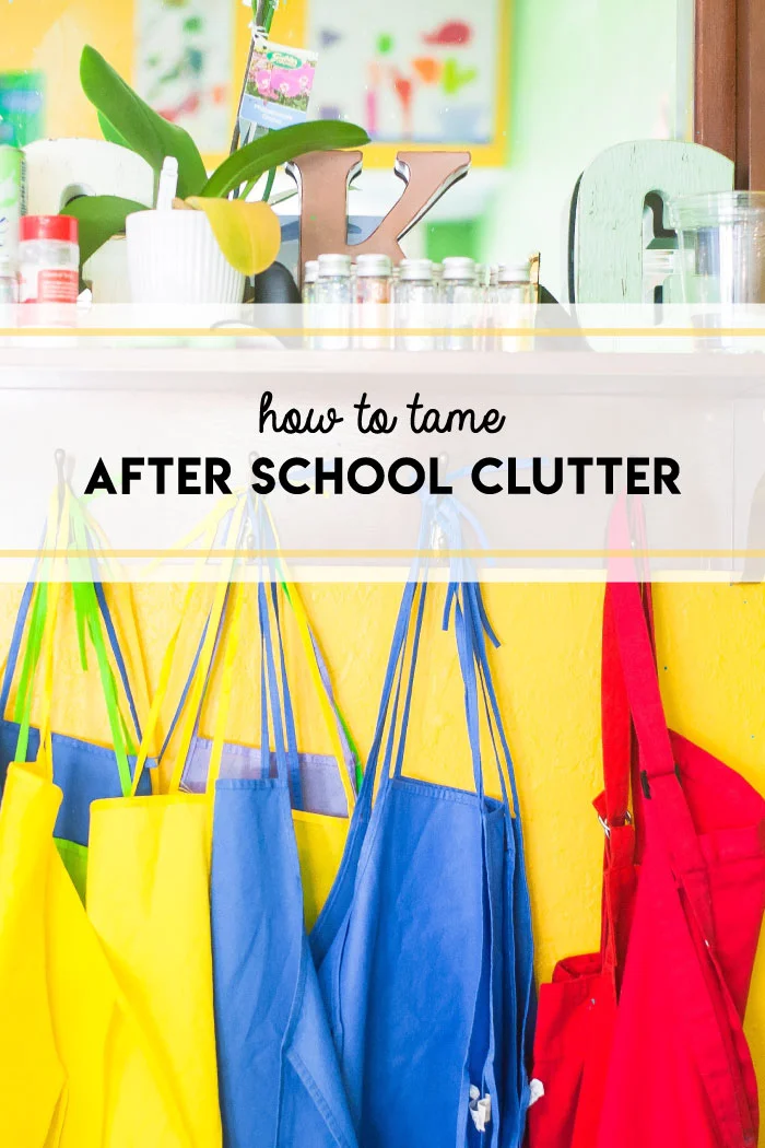 Simple steps for taming school clutter
