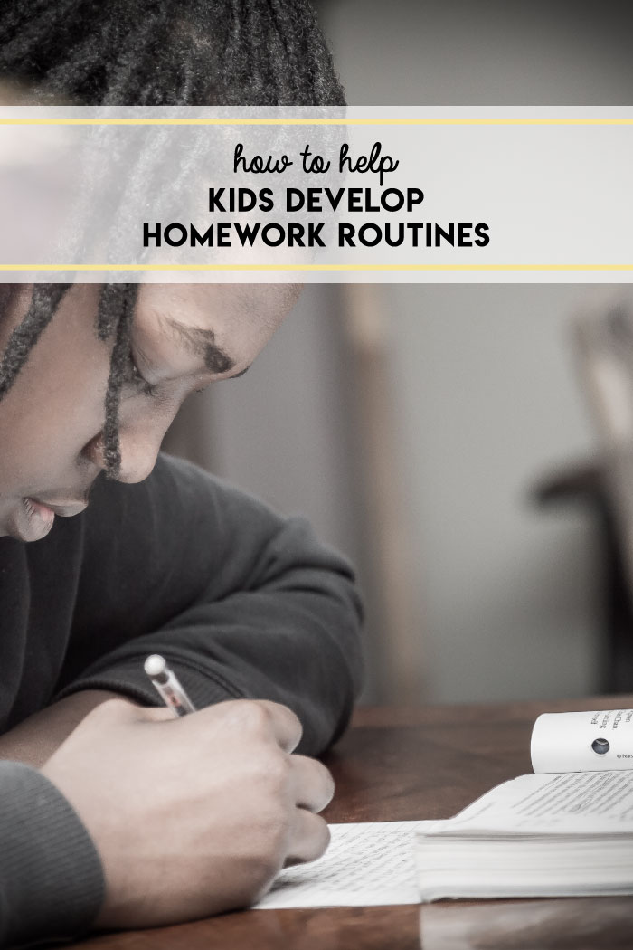 8 tips to help kids develop homework routines