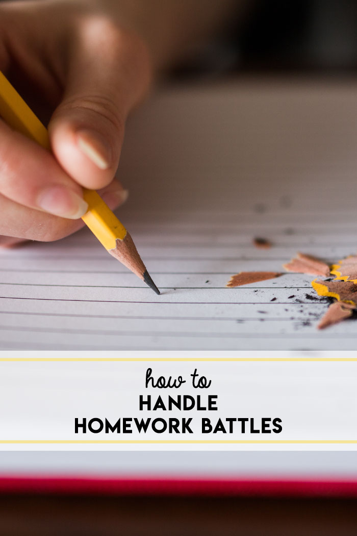 How to handle homework battles