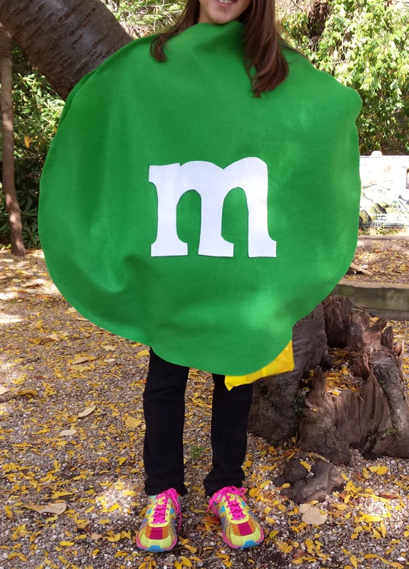 No-sew M&M costume