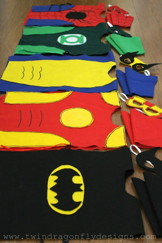 No-sew super hero costumes