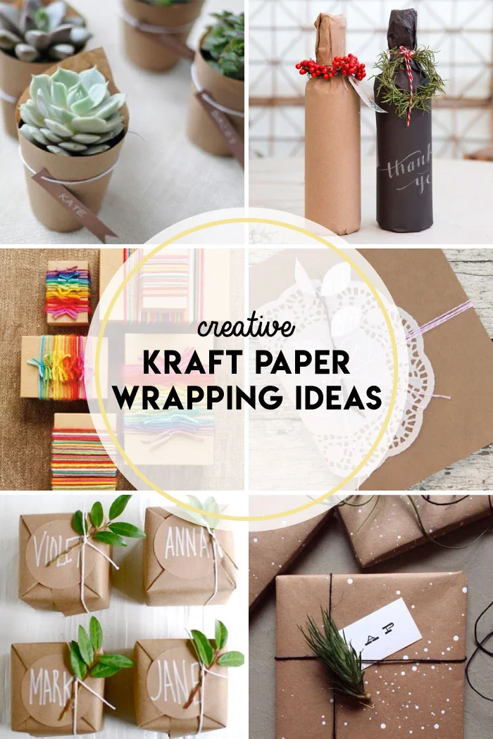 Creative kraft paper wrapping ideas
