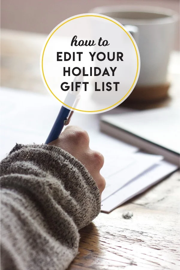 How to edit your holiday gift list