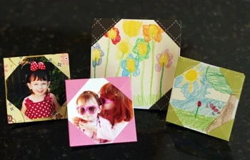 Origami picture frames kids can make