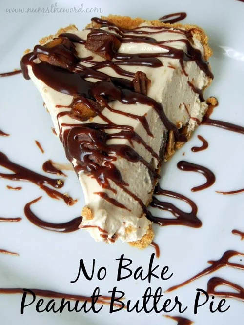 No-bake peanut butter pie via Num’s The Word