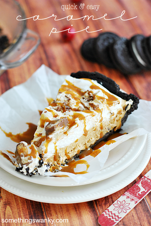 Caramel pie via Something Swanky