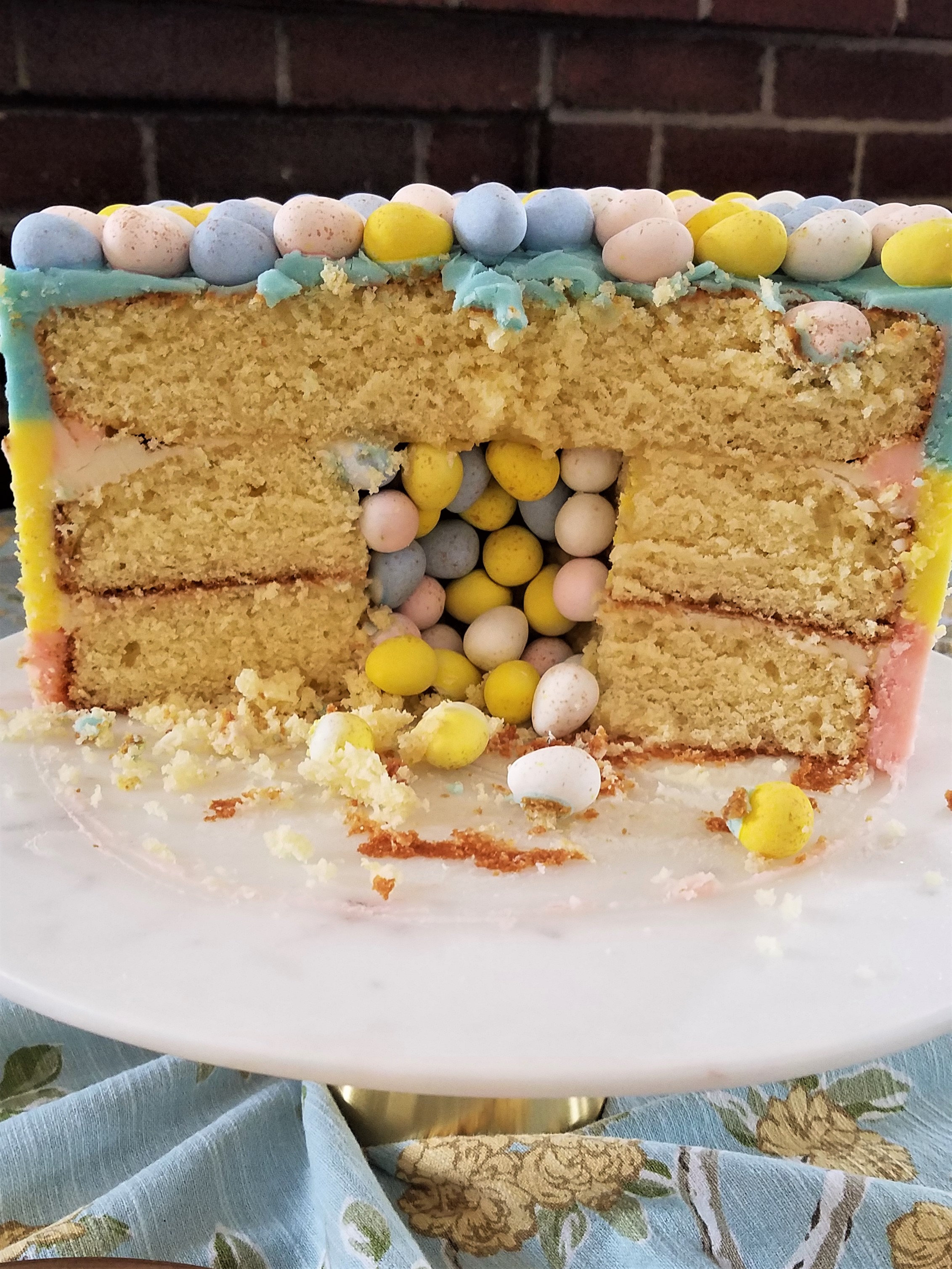 How To Make An Ombré Easter Cake: The surprise inside!