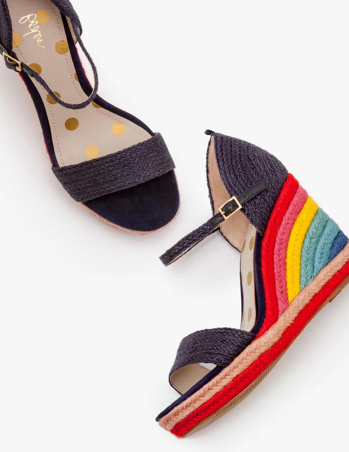 Rainbow espadrilles; image via Boden
