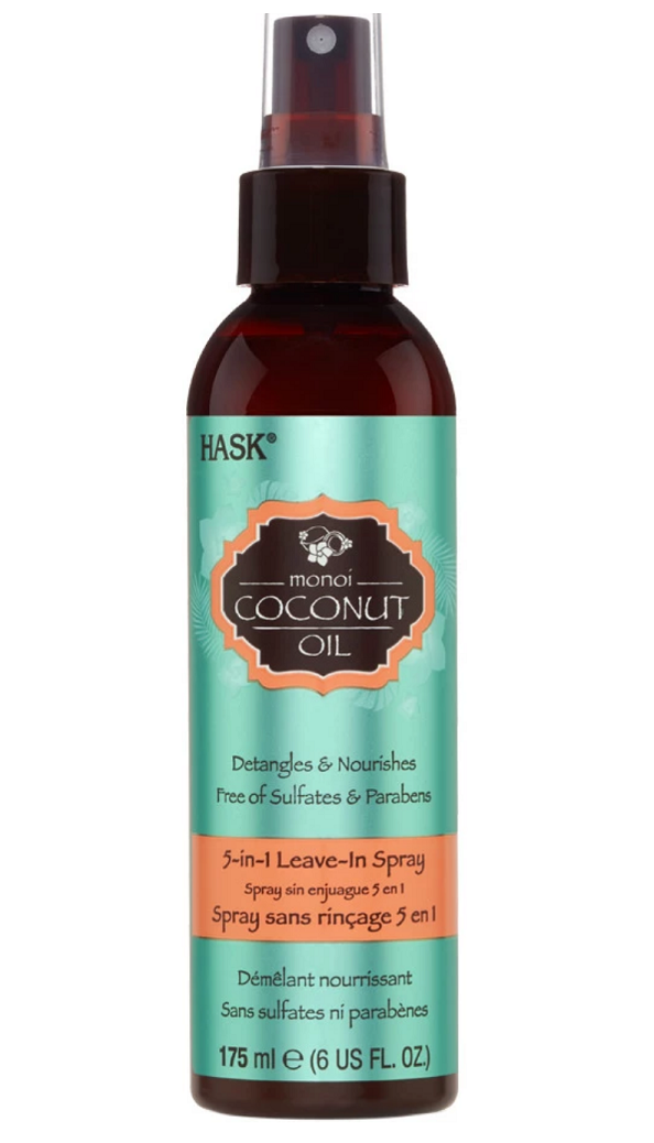 Hask Monoi Coconut Oil 5-in-1 Leave-In-Spray; image via Target