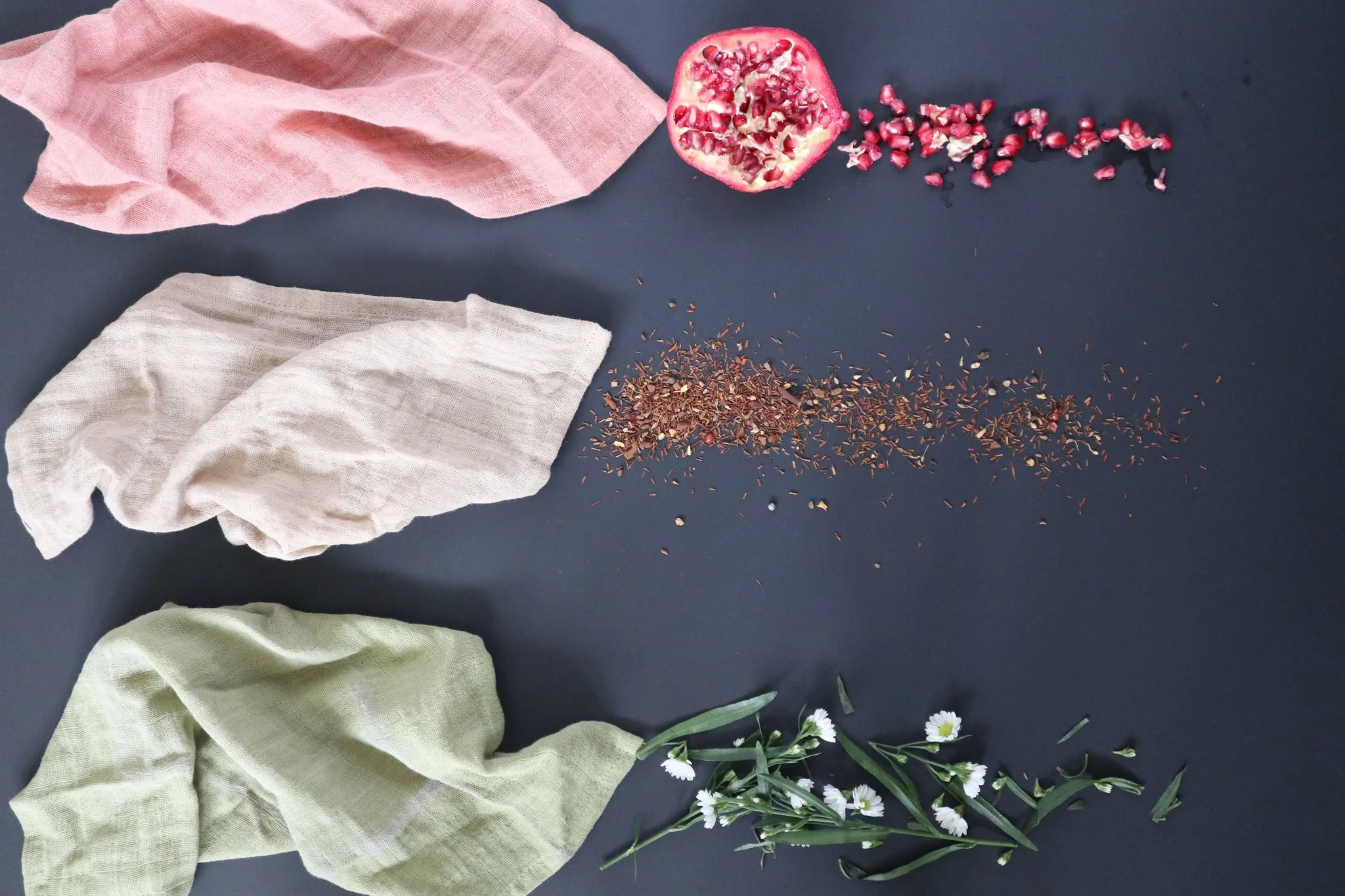 Full Circle plant-dyed dish cloths; image via Full Circle