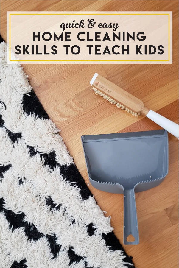 Quick and easy home cleaning skills to teach kids