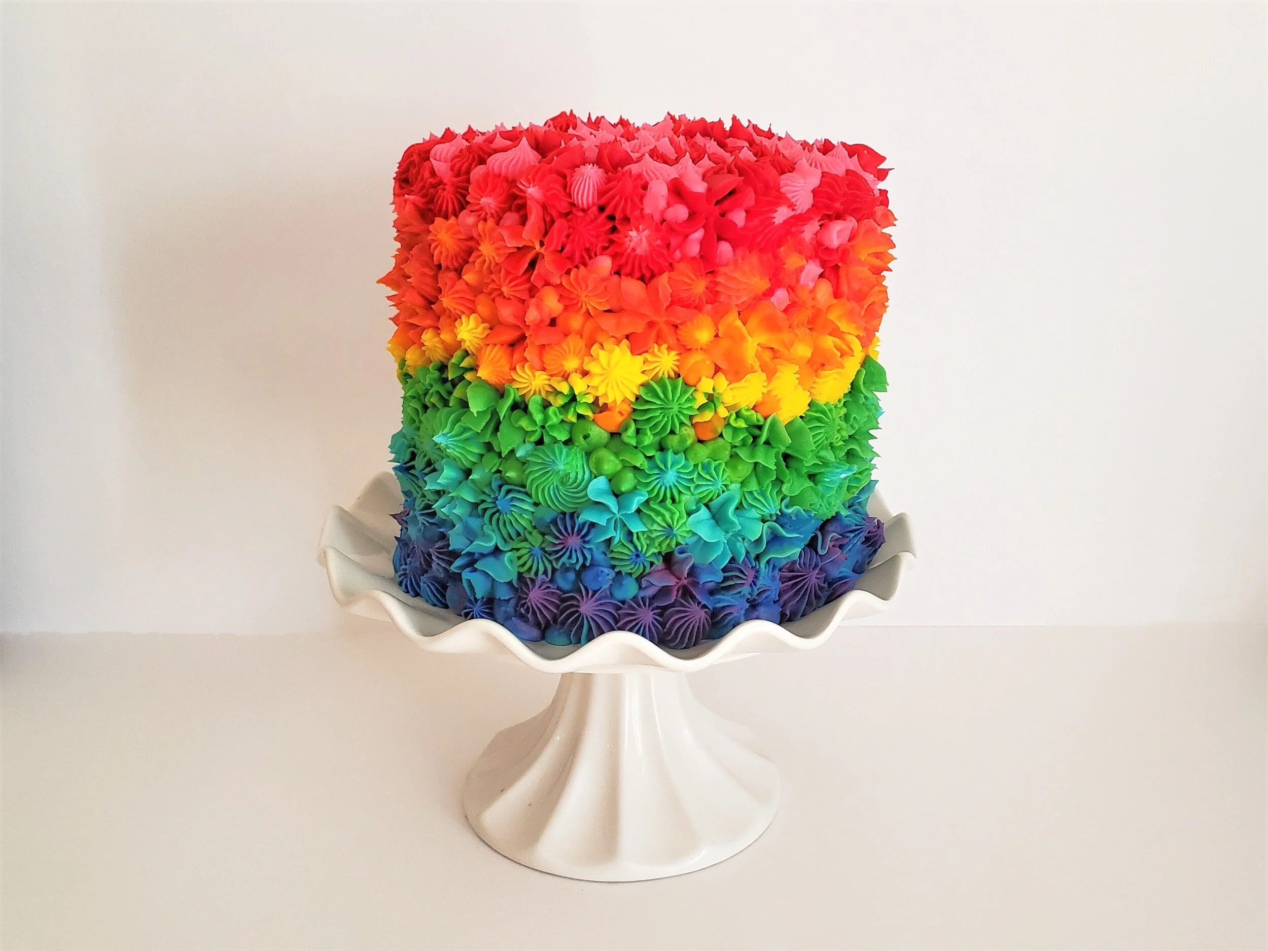 How To Make A Gradient Rainbow Cake
