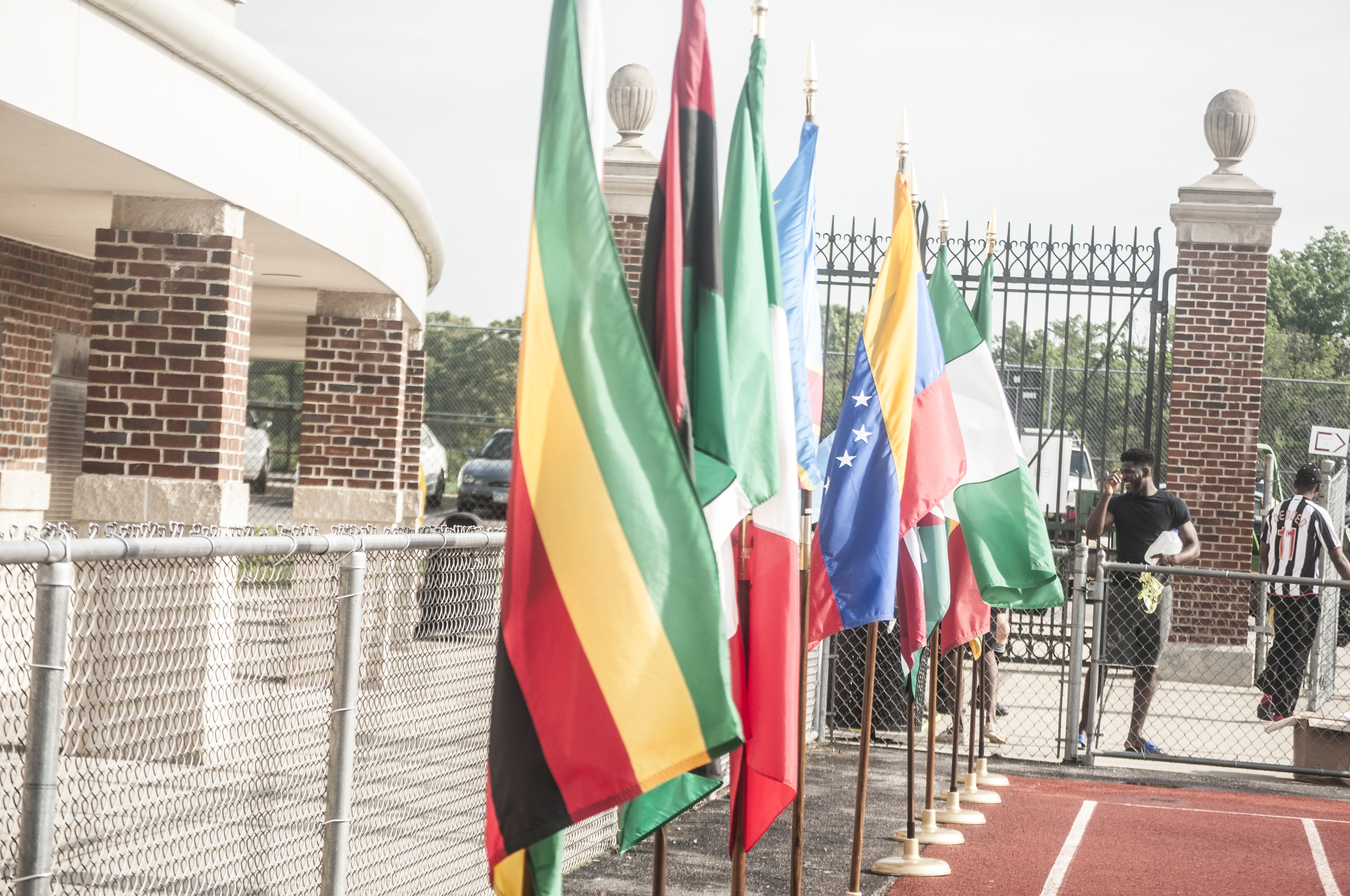 Line of the flags.