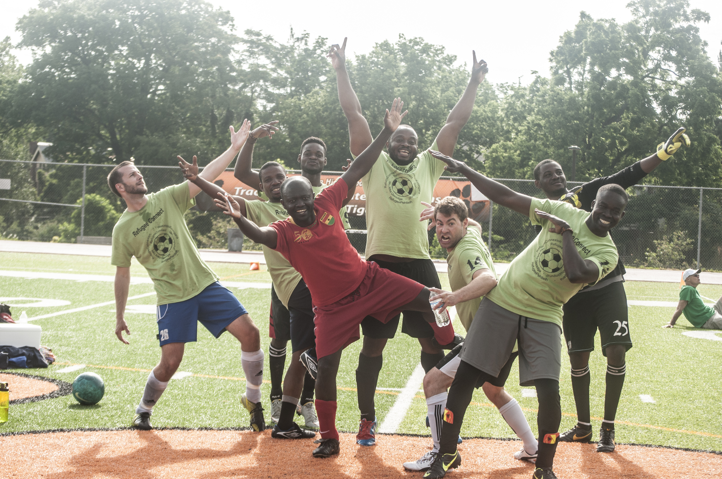 African Professional Network Team, just having fun.