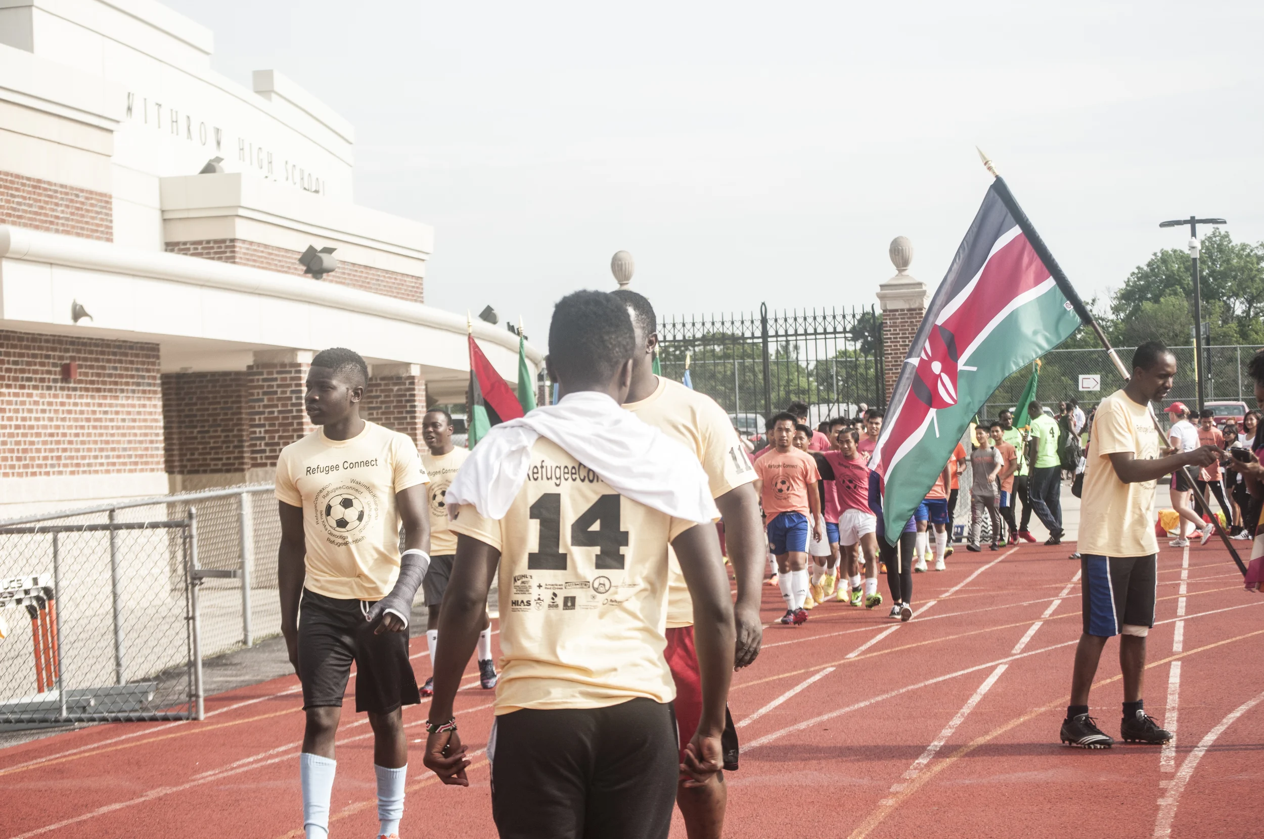 Line of the flags.