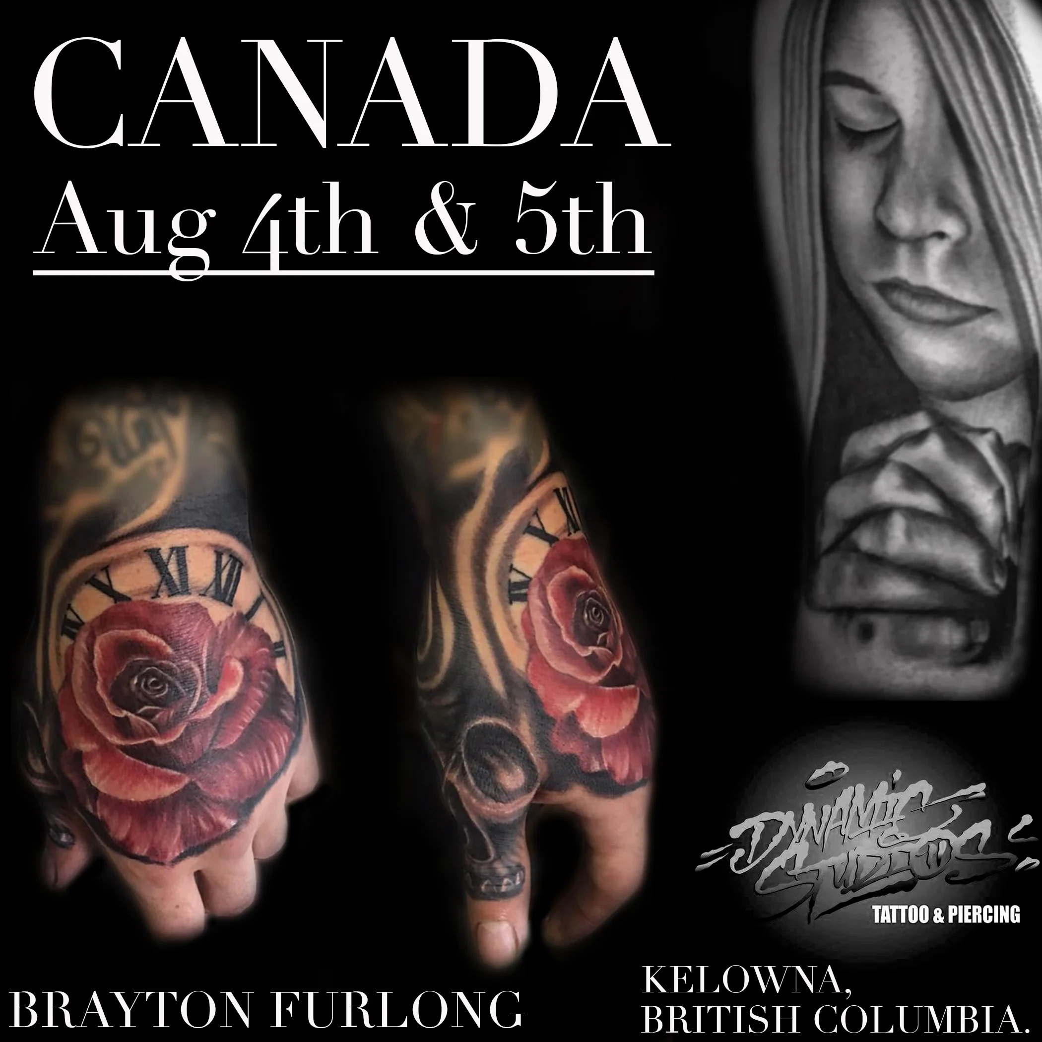 GUEST ARTIST AT DYNAMIC STUDIOS, CANADA.