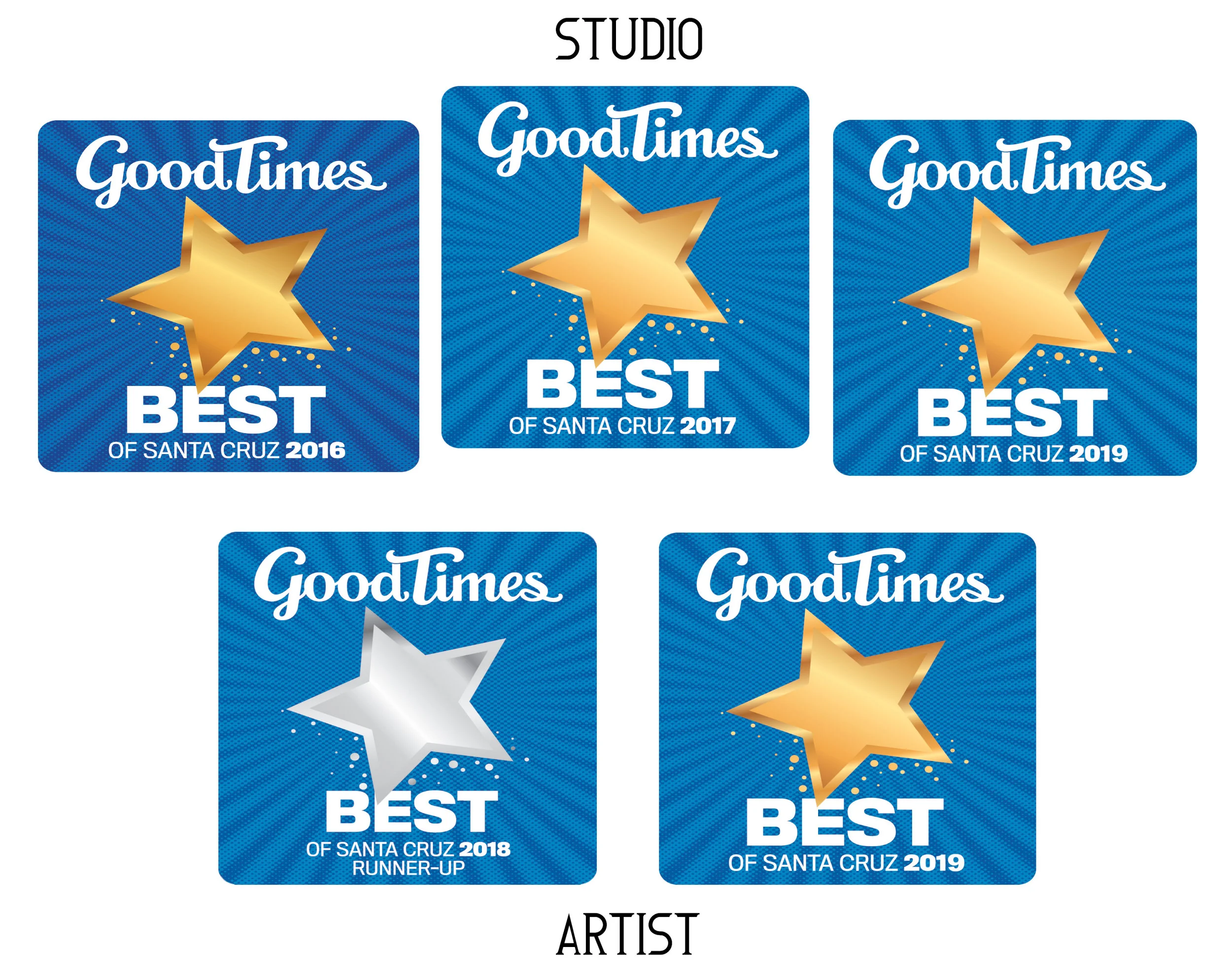 Thank you Santa Cruz County for voting "Heavy Water Tattoo" “best tattoo studio” three times for 2016 & 2017, & 2019, and for voting Brayton runner up “best artist” in 2018 and “best artist” in 2019.