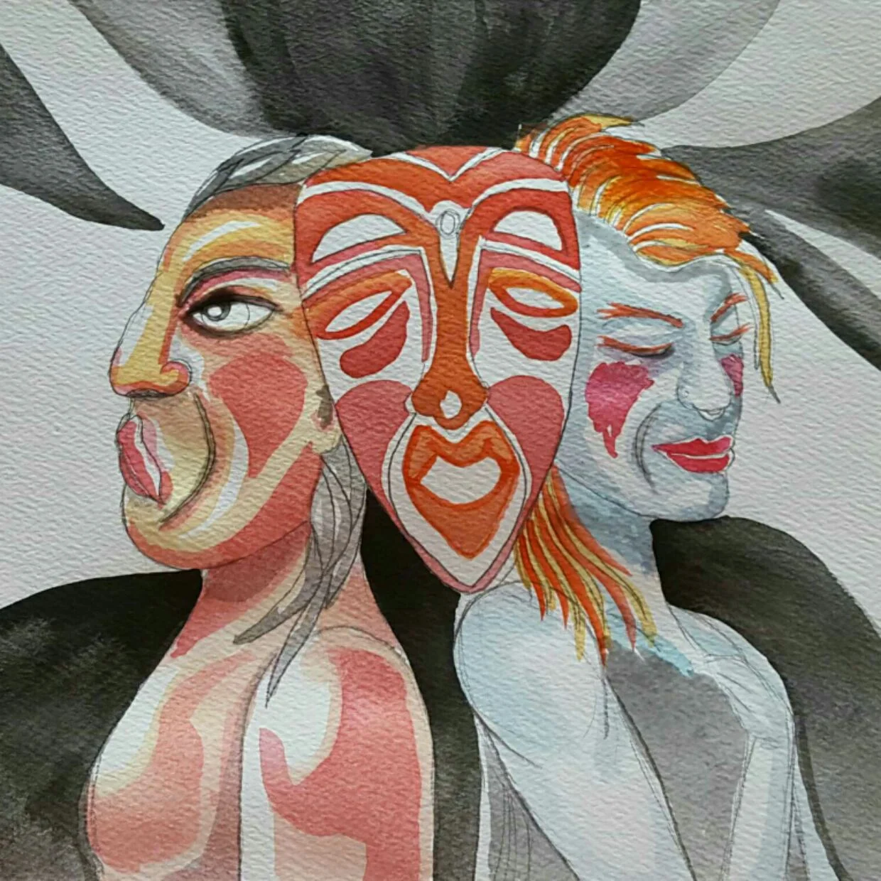 The Goddess, Watercolor 2016