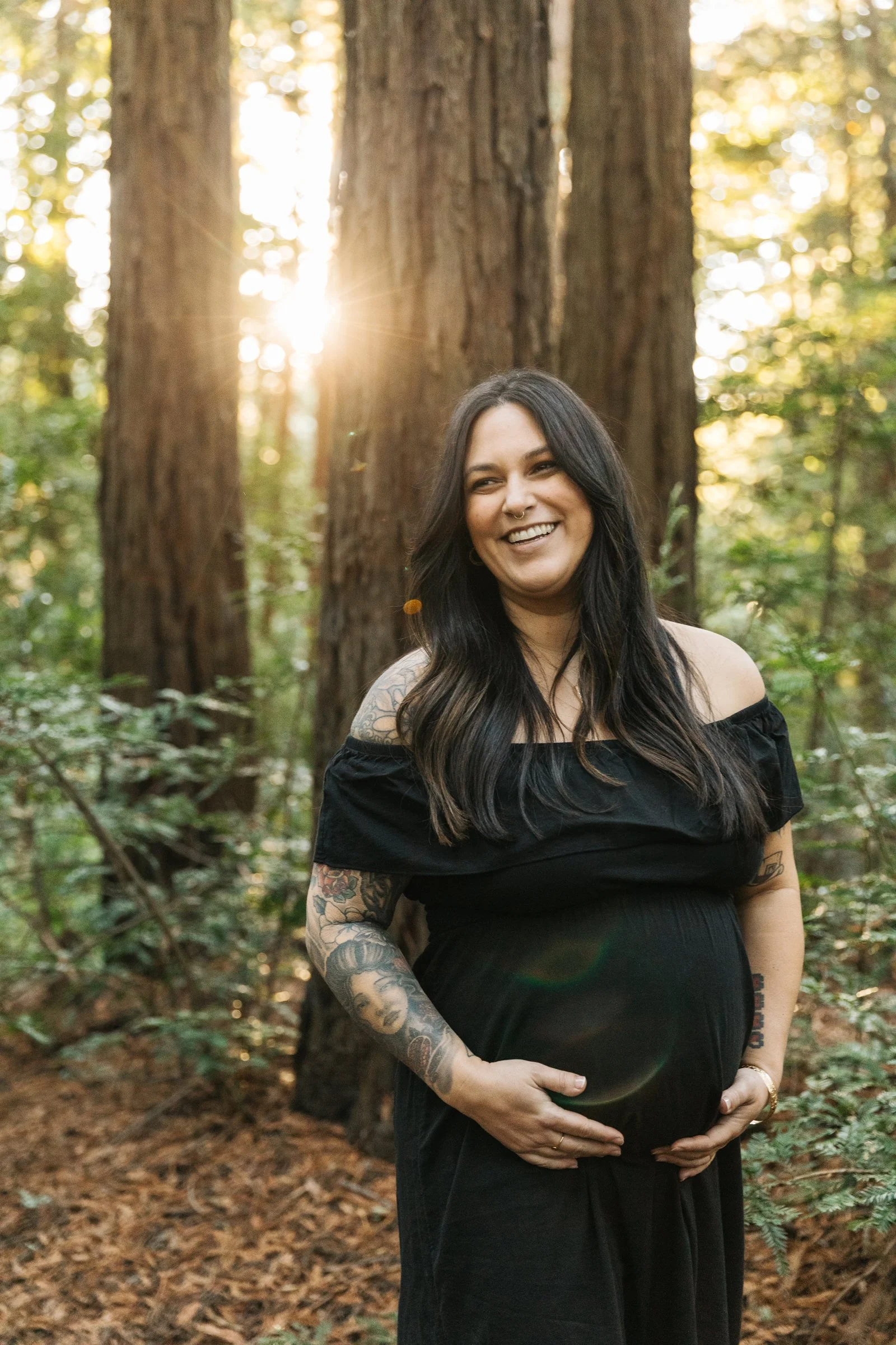 Maternity Session in the Oakland Redwoods of California