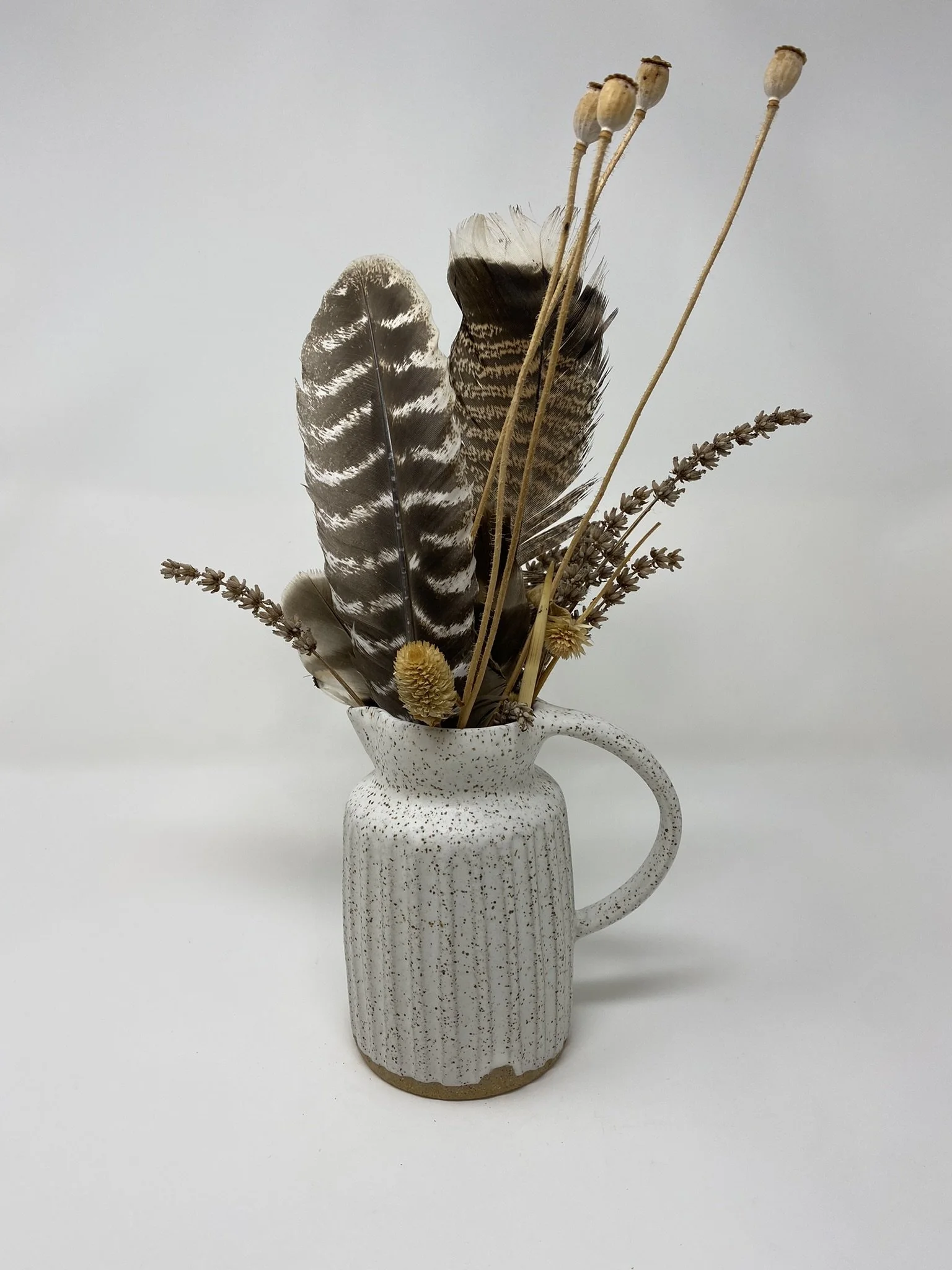 Quaint Carved Pitcher