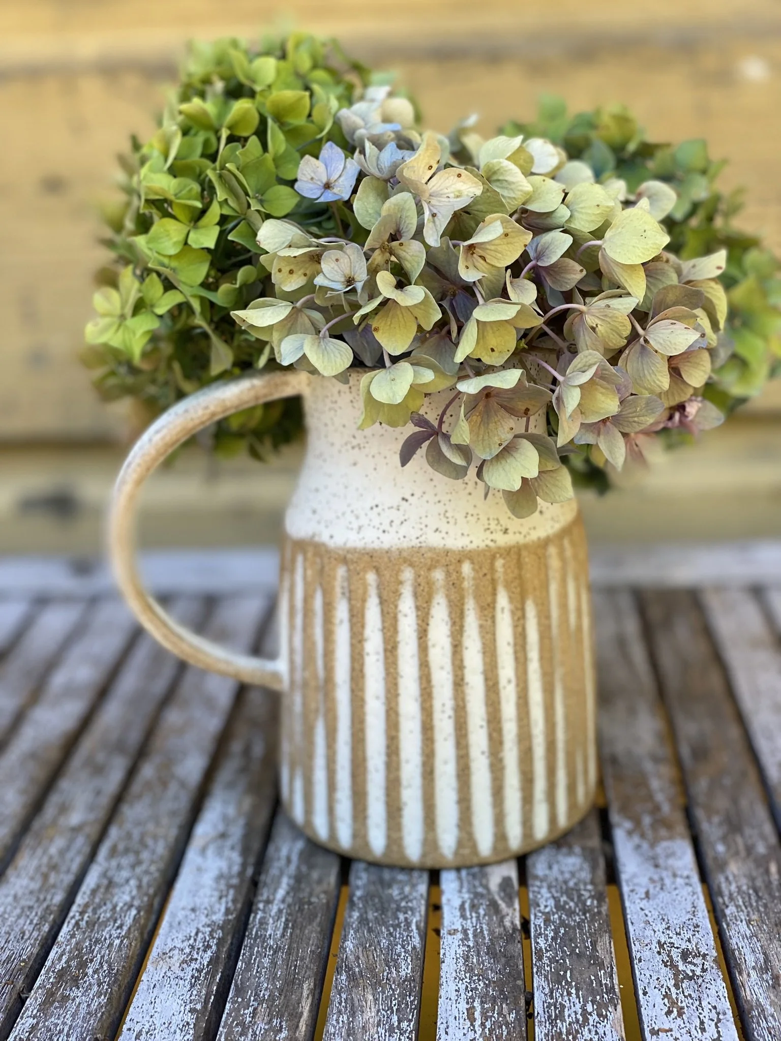 Quaint Carved Pitcher #4