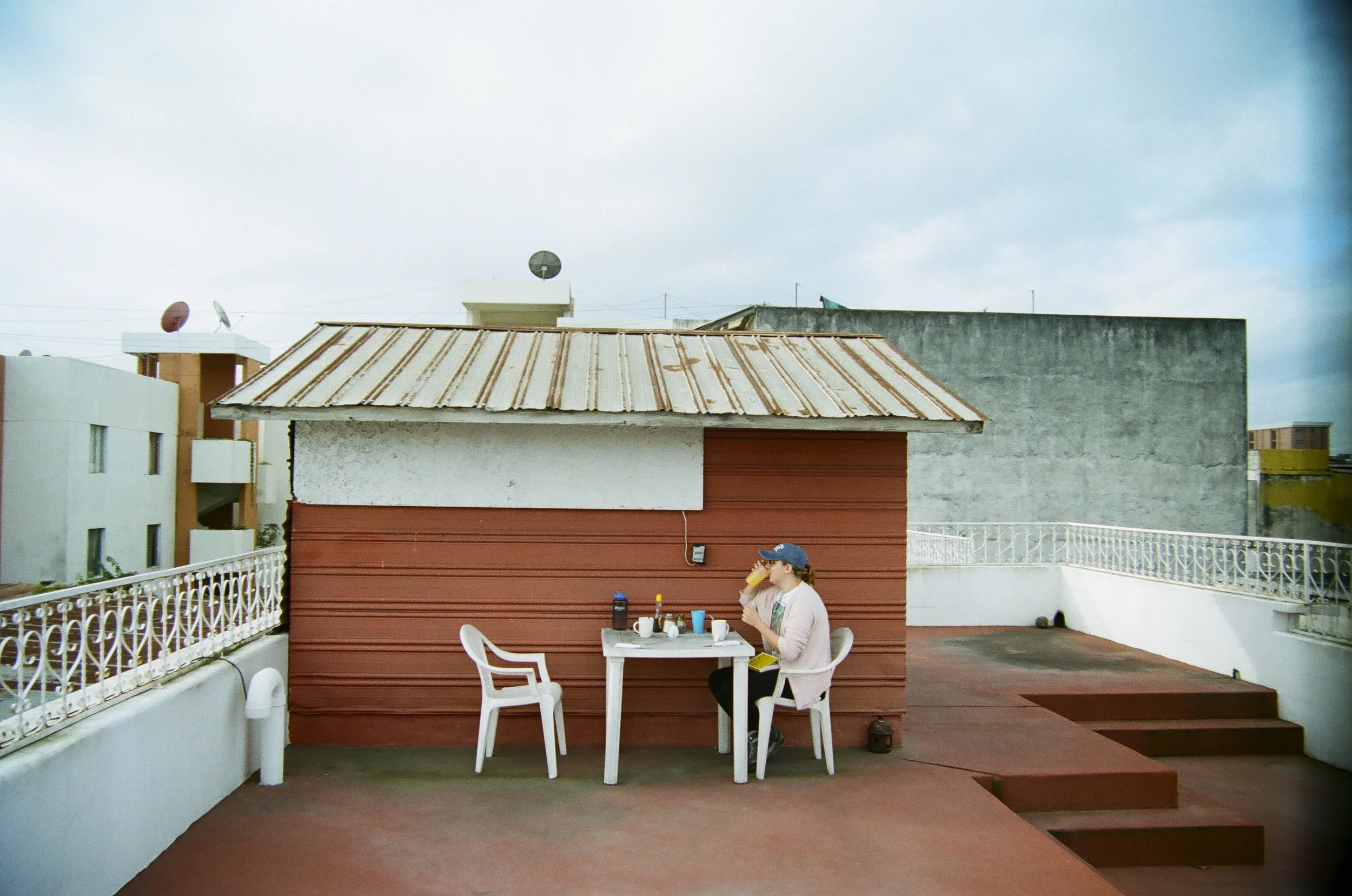 Breakfast was provided every morning and we loved eating on the terrace.