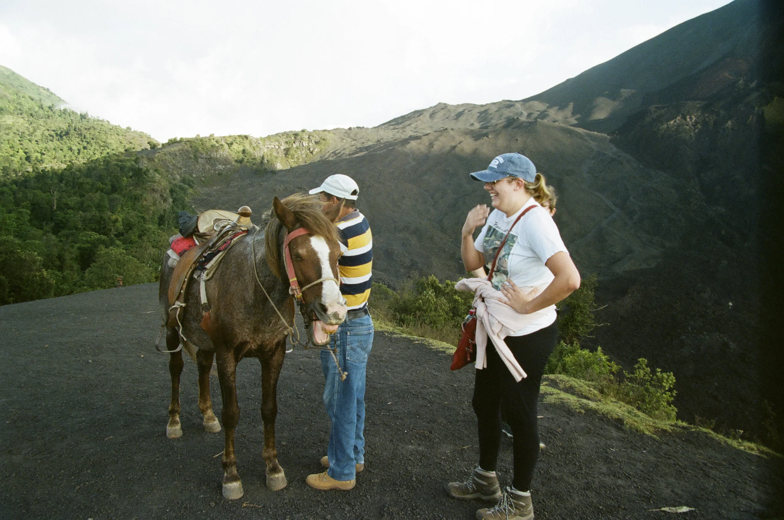 Lots of laughs all around when Ashton couldn't get off her horse and ended up being cradled in her guide's arms.