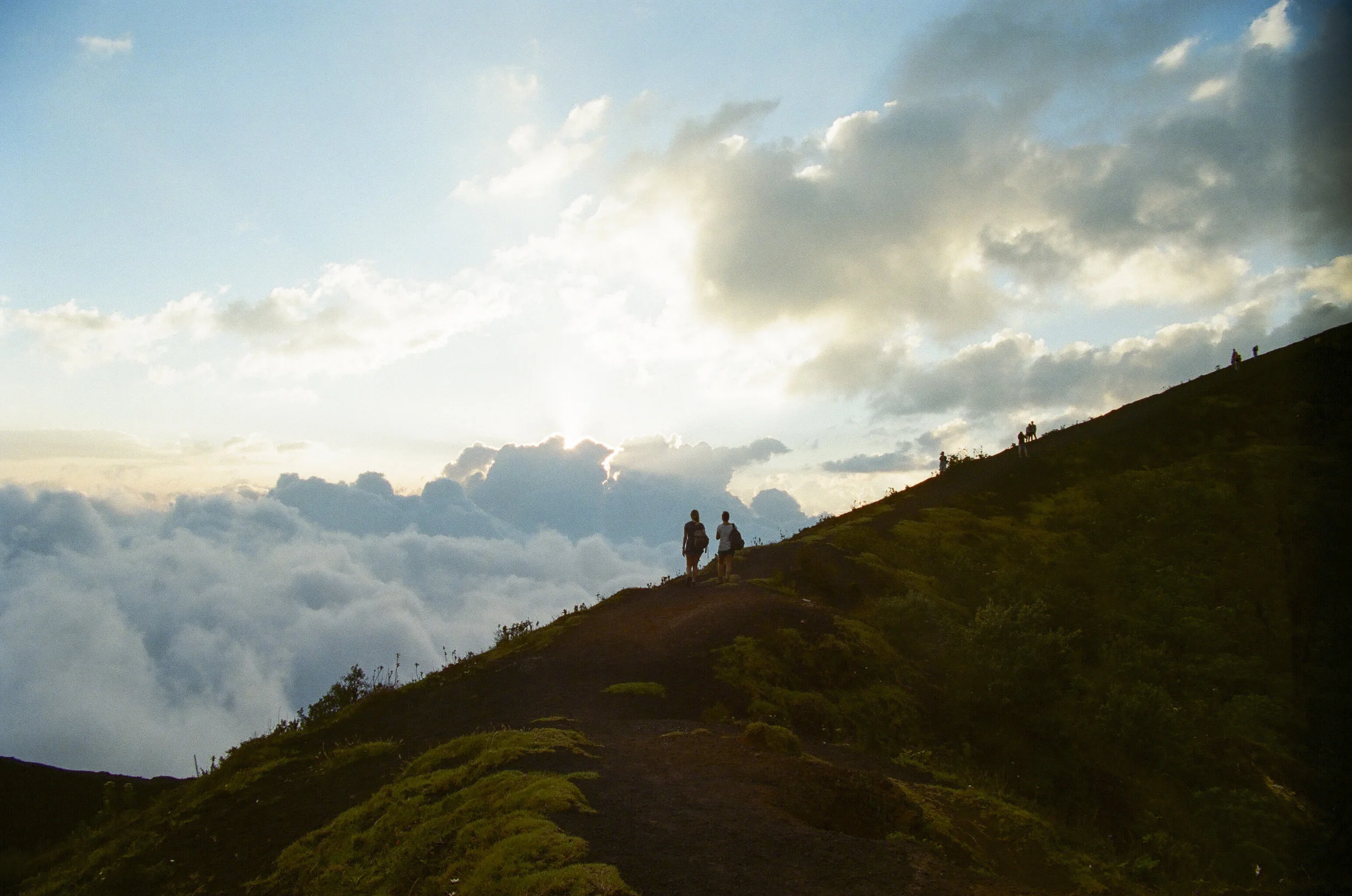 Hiking to catch the sunset