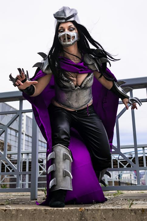 Shredder- Teenage Mutant Ninja Turtles 2 years in the making. He is finally alive and ready to defeat the Turtles...well Turtle(I have a turtle) 100% done by me (even the pants The helmet alone took 3 tries, and I'm planning on redoing it since I messed up the back of it. The breastplate pattern was purchased (then scaled and I did some tweaks to it) from Jackie Craft Cosplay. This cosplay has been a long time coming and I'm very happy with it! Photo by: Nick Cafaro Photography www.facebook.com/NickCafaroPhotography