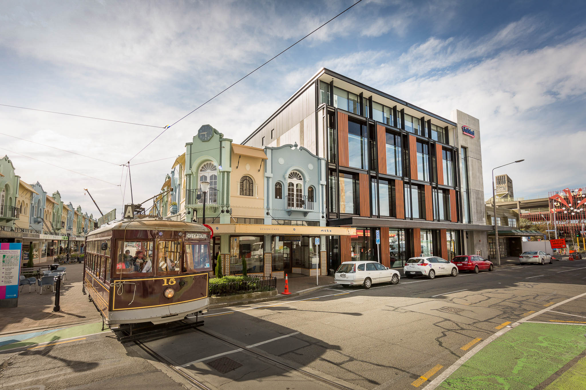 Christchurch tram at New Regent st