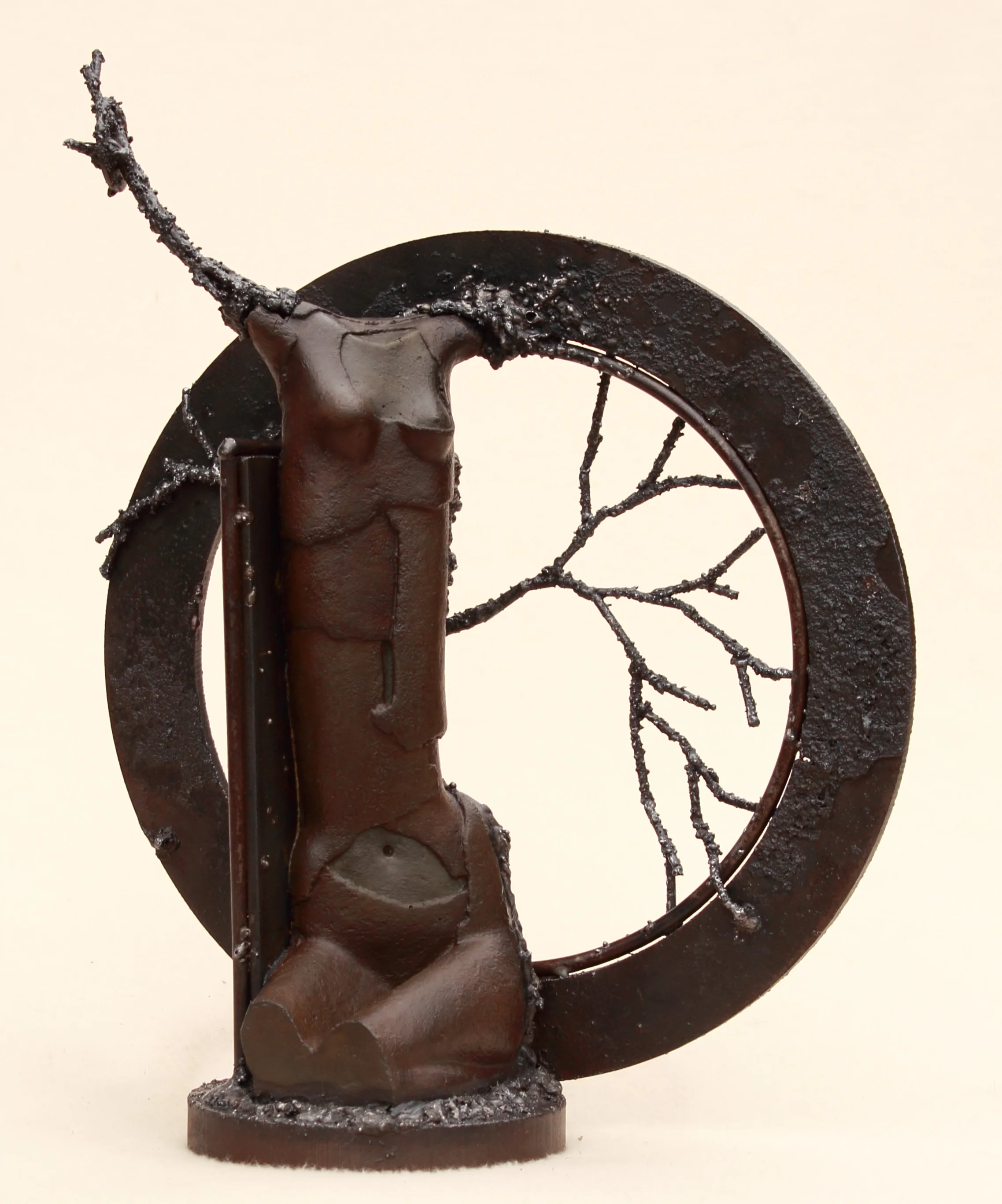  EVOLVE&nbsp;  CEMENT FONDU, STEEL  17'' TALL&nbsp; &nbsp;2013   