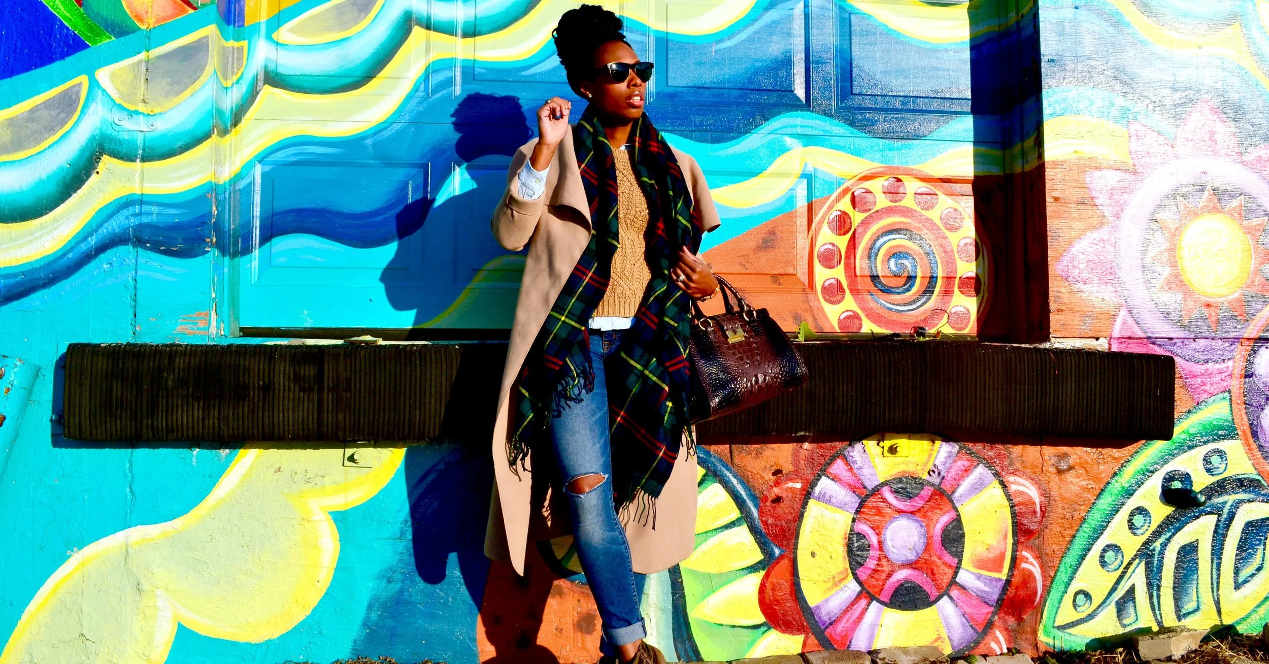 Coat by Fashion Drug, Scarf from Target, Jeans from Rue 21, Boots from Rue 21, Sweater from Old Navy, Button Up from Old Navy