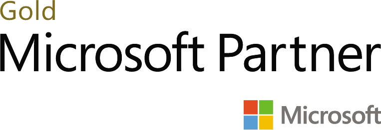 Gold Microsoft Partner Badge (Single Line + Logo, Full Color).png