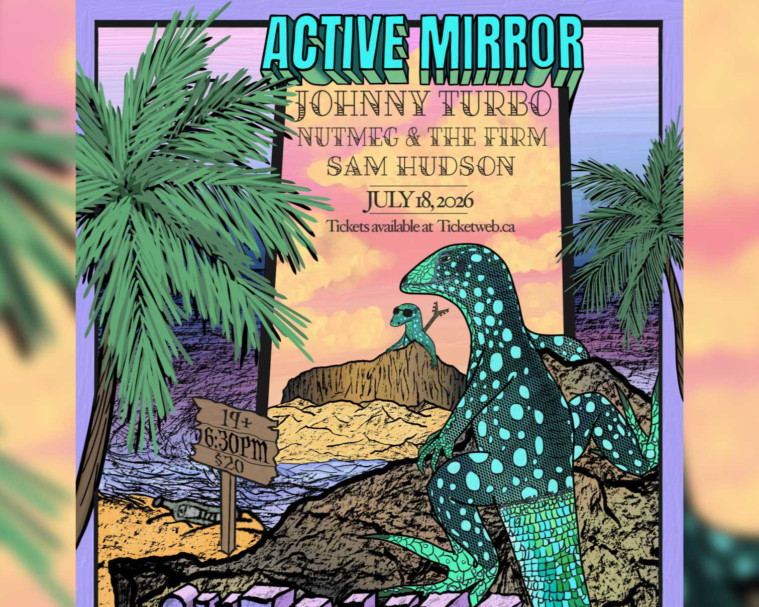 Active Mirror w/ Johnny Turbo, Nutmeg &amp; the Firm &amp; Sam Hudson