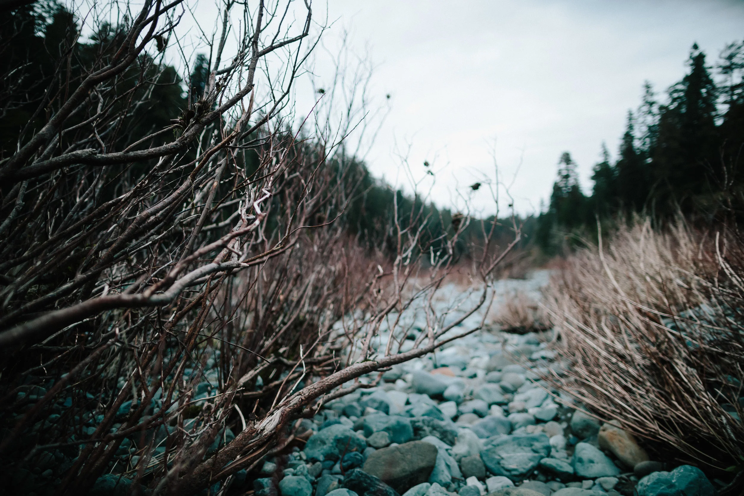 Winter sundown on the Smith River