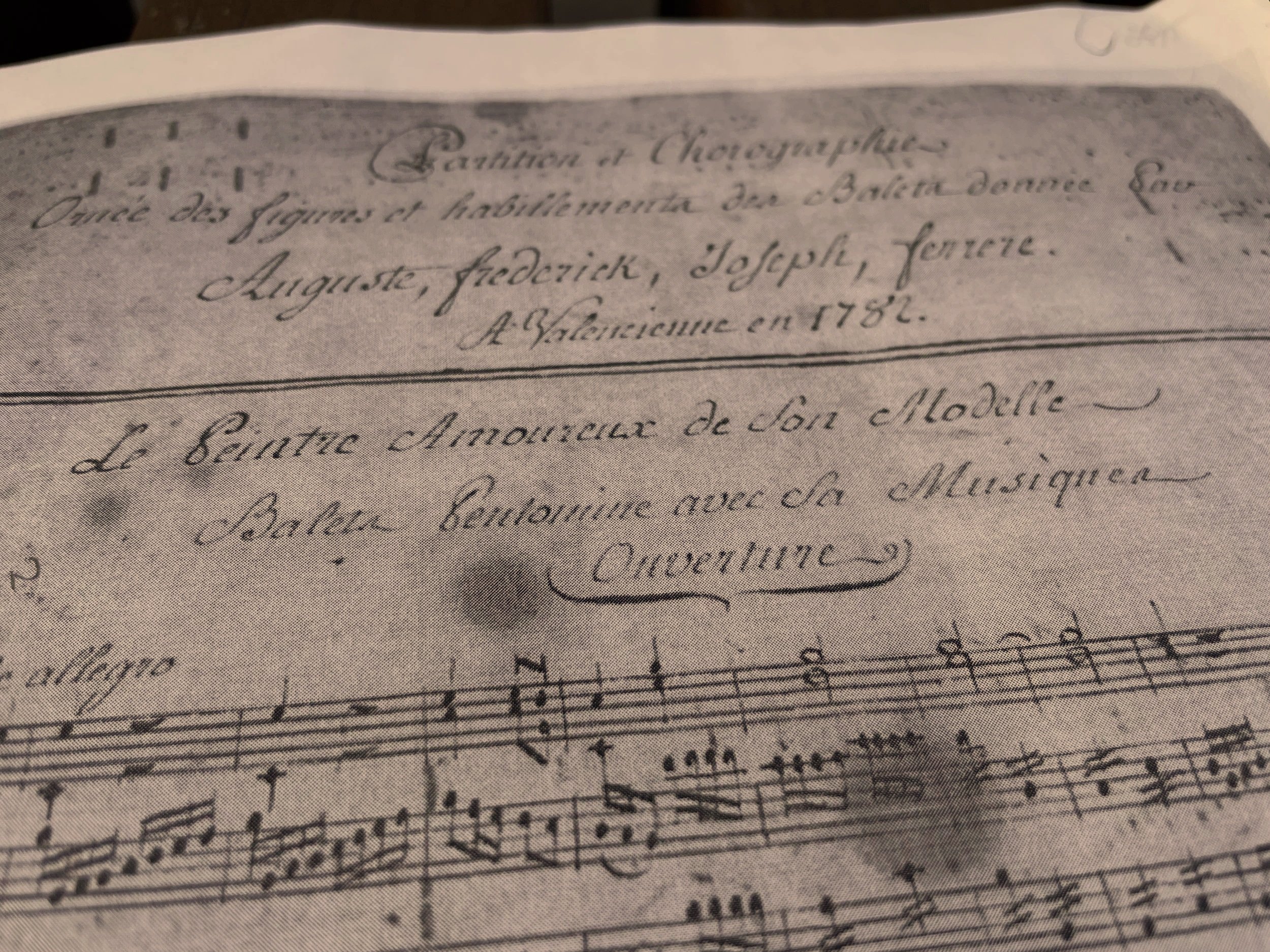 Music for 18th Century Dance: "The Painter in Love with his Model"