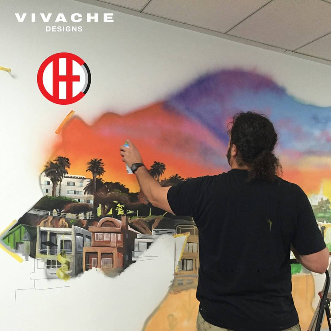 Mural Painter Vivache Designs Custom Mural Painting